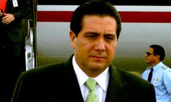 Panamanian President Martin Torrijos Espino arrives to Cuba